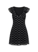 I Guess So Mini Dress Black Polka Dot - Image 19