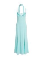 Jadira Scarf Maxi Dress Aqua - Image 9