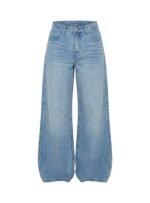 Naylor Mid Rise Wide Leg Jeans Light Blue Wash - Image 14