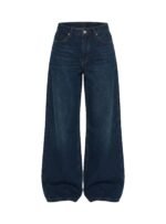 Naylor Mid Rise Wide Leg Jeans Mid Blue Denim - Image 14
