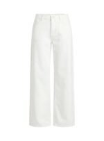 Ramos Low Rise Wide Leg Jeans White - Image 10