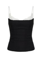 Renaissance Corset Lace Top Black / White - Image 14