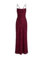 Celena Maxi Dress Burgundy Burnout - Image 10