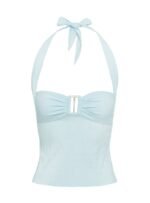 Isabetta Halter Top Aqua - Image 9