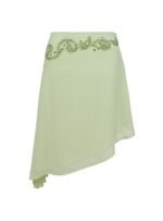 Pappilion Asymmetrical Midi Skirt Sage - Image 12