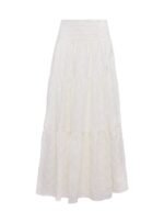 Silver Soul Embroidered Maxi Skirt Cream - Image 5