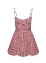 Toulouse Mini Dress Red Gingham - Image 5